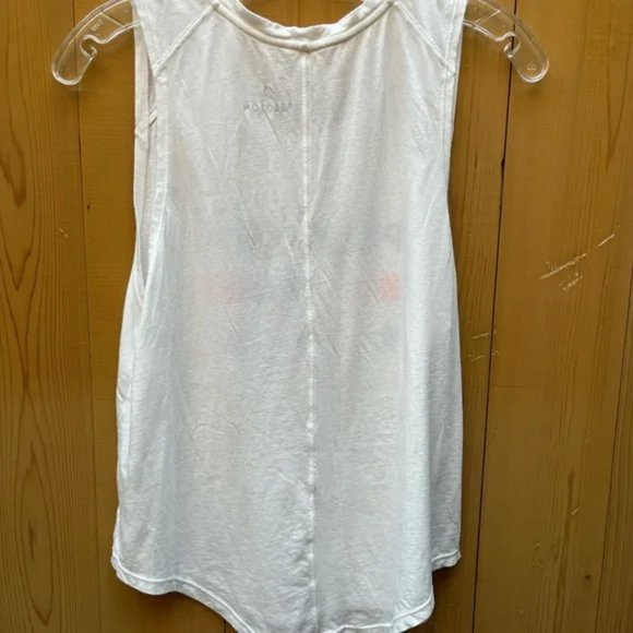 Peloton White Tank Top with Stars, Size Large - Picture 3 of 4